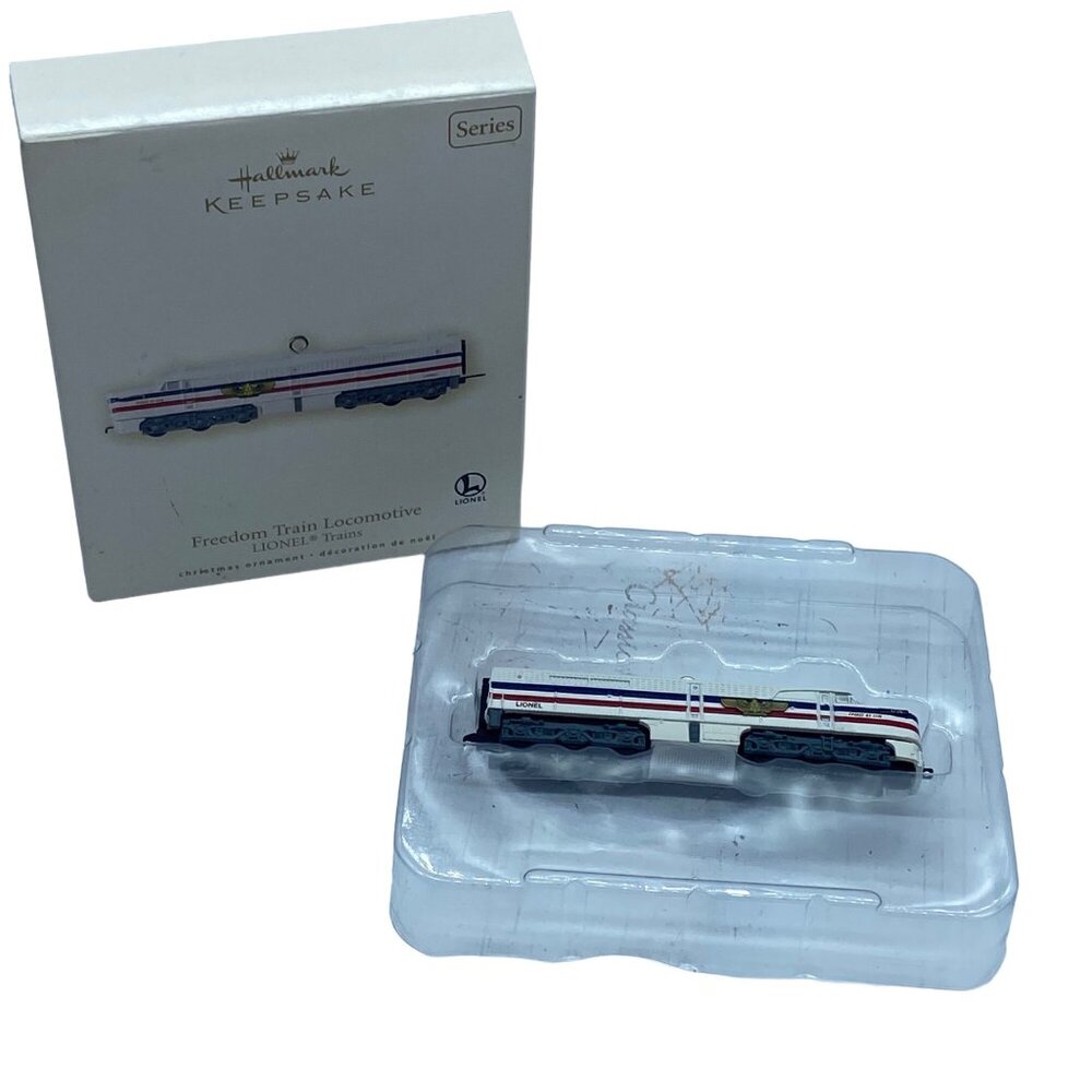 Hallmark‎ Keepsake Freedom Train Locomotive Ornament Lionel Trains Metal 2007
